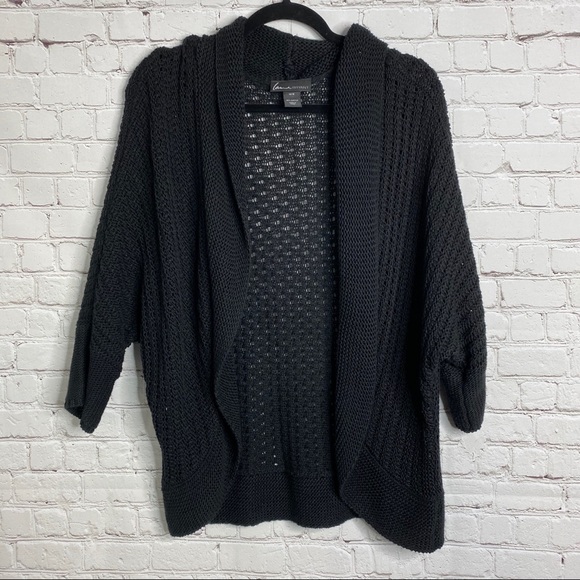 Lane Bryant | Sweaters | Lane Bryant Black Cardigan Loose Knit Size 416 |  Poshmark